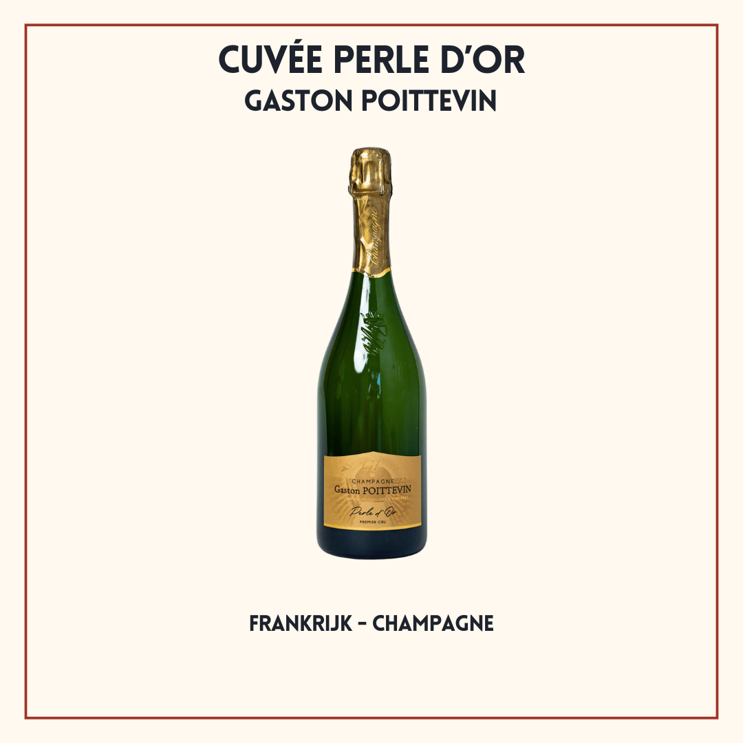 Fles Champagne Gaston Poittevin Cuvée de Réserve, Premier Cru-champagne uit Cumières, Frankrijk