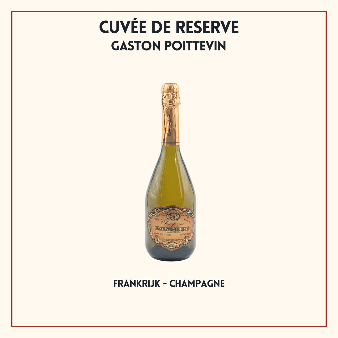 Fles Champagne Gaston Poittevin Cuvée Perle d'Or, Premier Cru Blanc de Blancs uit Cumières, Frankrijk
