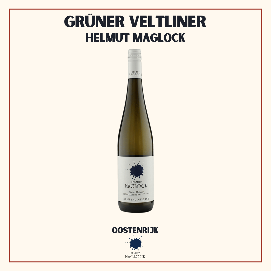 Fles Grüner Veltliner Ried Gaisberg Alte Reben Reserve van Weingut Helmut Maglock, krachtige witte Kamptal uit Oostenrijk